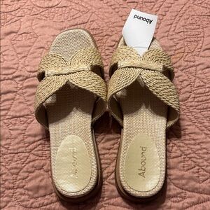 Abound Women's Woven Beige Sandals
